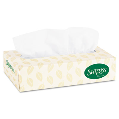 Surpass&reg; 100% Recycled Fiber Facial Tissue