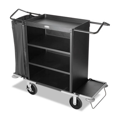 Rubbermaid&reg; Commercial Deluxe High-Capacity Housekeeping Cart