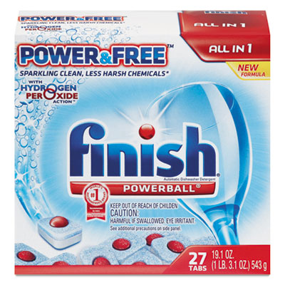 Finish&reg; Powerball&reg; Power & Free Dishwasher Tabs