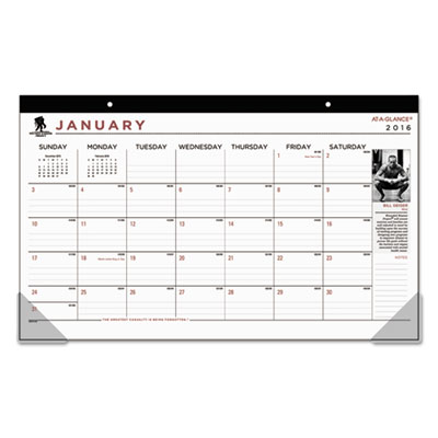 AT-A-GLANCE&reg; Wounded Warrior Project&reg; Compact Desk Pad