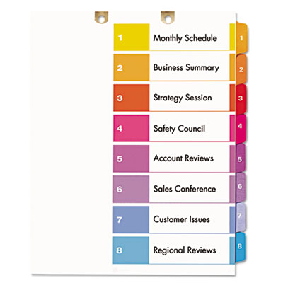 Avery&reg; Preprinted Tab Dividers for Classification Folders