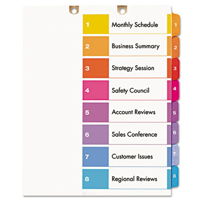Avery&reg; Preprinted Tab Dividers for Classification Folders
