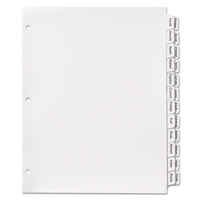 Avery&reg; Index Maker&reg; Print &amp; Apply Clear Label Dividers with Double Column Tabs