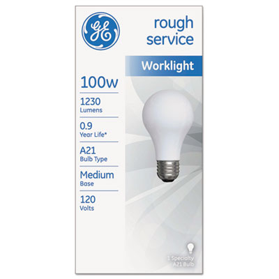 GE Rough Service Incandescent Worklight Bulb