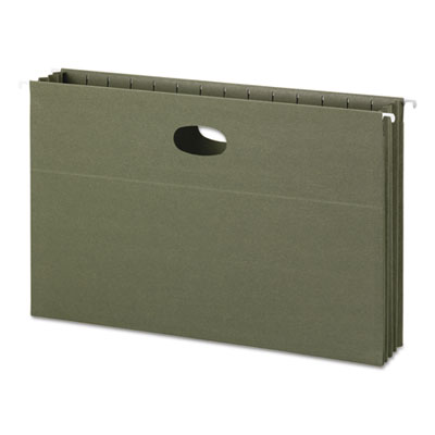 Smead&reg; 100% Recycled Hanging Pockets with Full-Height Gusset