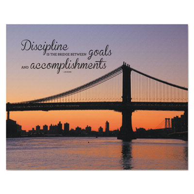 Advantus&reg; Silhouette Canvas Motivational Print