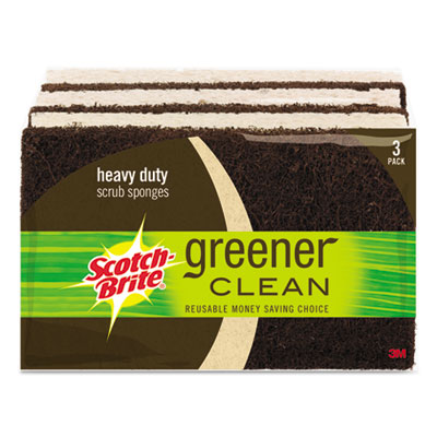 Scotch-Brite&trade; Greener Clean Heavy-Duty Scrub Sponge