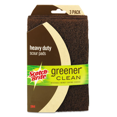 Scotch-Brite&trade; Greener Clean Heavy-Duty Scour Pads