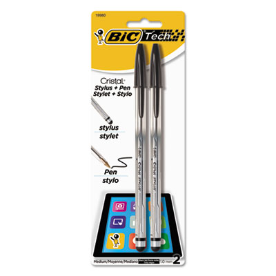BIC&reg; Cristal&reg; 2-in-1 Stylus Ballpoint Pen