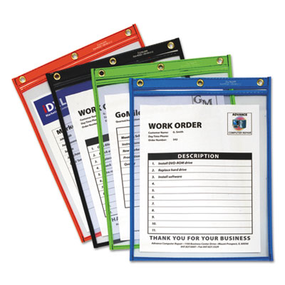 C-Line&reg; Heavy-Duty Super Heavyweight Plus Shop Ticket Holders