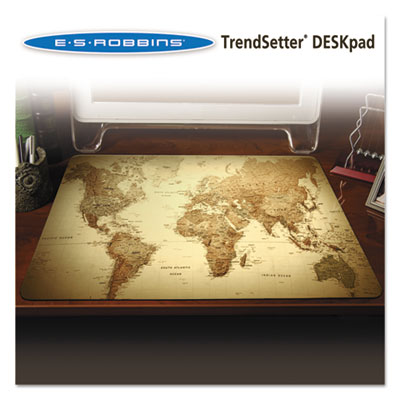 ES Robbins&reg; Trendsetter World Map Desk Pad