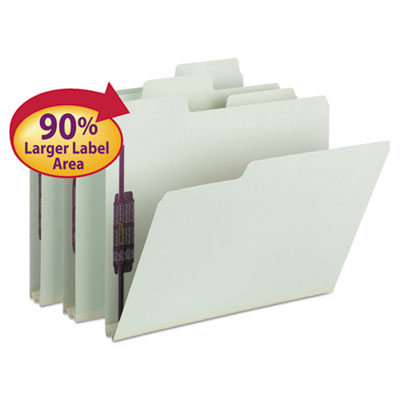 Smead&reg; SuperTab&reg; Pressboard Fastener Folders with SafeSHIELD&reg; Coated Fasteners