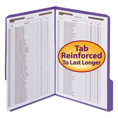 Smead&reg; WaterShed&reg;/CutLess&reg; Top Tab Fastener Folders