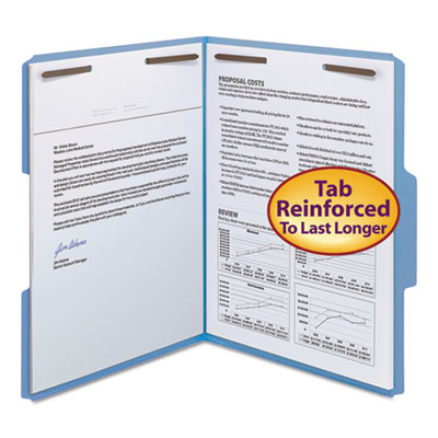 Smead&reg; WaterShed&reg;/CutLess&reg; Top Tab Fastener Folders