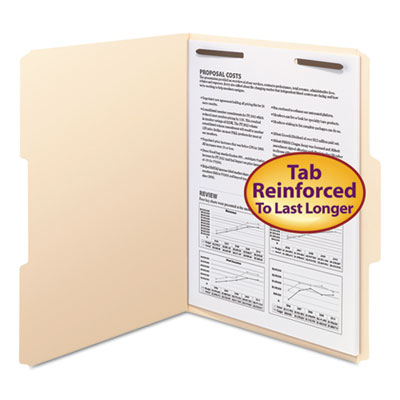 Smead&reg; WaterShed&reg;/CutLess&reg; Top Tab Fastener Folders