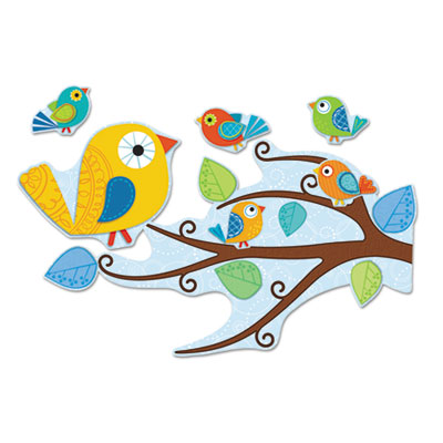 Carson-Dellosa Boho Birds Bulletin Board Set