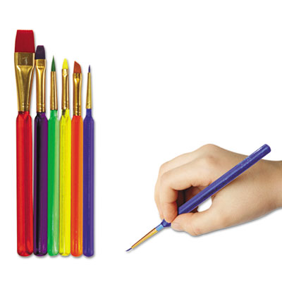 Creativity Street&reg; Acrylic Triangular-Handle Paint Brush Set