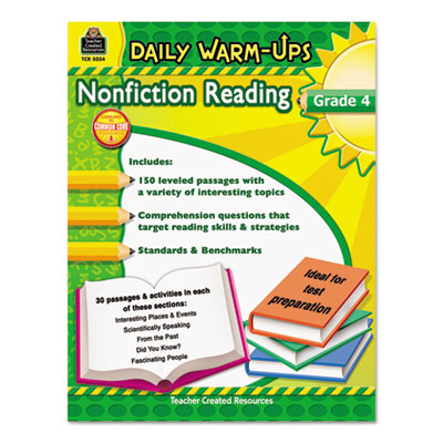Teacher Created Resources Daily Warm-ups: Nonfiction Reading