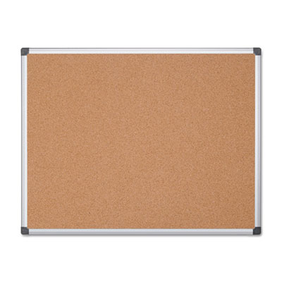 MasterVision&reg; Value Cork Bulletin Board with Aluminum Frame