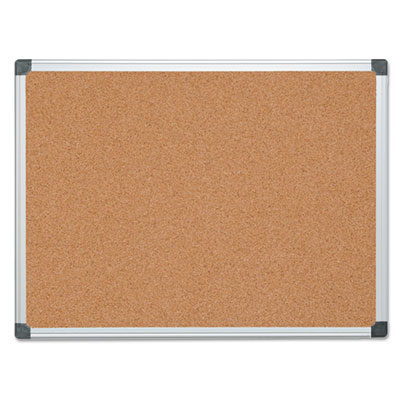 MasterVision&reg; Value Cork Bulletin Board with Aluminum Frame