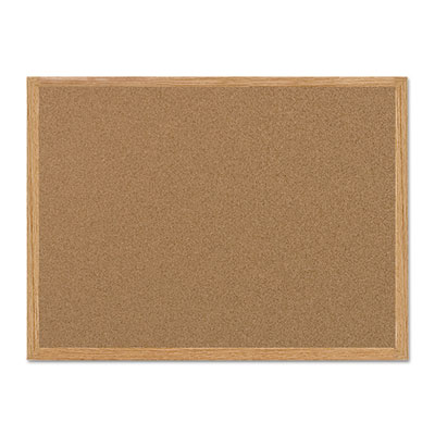 MasterVision&reg; Value Cork Board with Oak Frame
