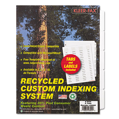 Kleer-Fax&reg; Hi-Tech Custom Indexing System