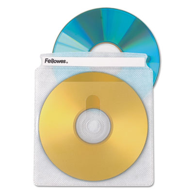Fellowes&reg; Double-Sided CD/DVD Sleeves