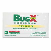 Pac-Kit&reg; BugX DEET Free Insect Repellent Towelette