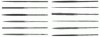 Nicholson&reg; X.F&reg; Swiss Pattern Thin Rectangular Needle Files
