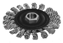 Milwaukee® Electric Tool Stainless Steel Full Cable Twist Knot Wire Wheel Brushes Milwaukee® Electric Tool Stainless Steel Full Cable Twist Knot Wire Wheel Brushes