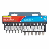 Crescent&reg; 12 Piece Torx&reg; Bit Socket Sets