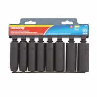 Crescent&reg; 8 Piece 1/2" Drive 6 Point Impact Deep Socket Sets