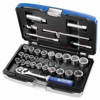 Stanley Tools for The Mechanic 3/8" Dr 34 Piece Socket Set 6pt SAE & Metric Stanley Tools for The Mechanic 3/8" Dr 34 Piece Socket Set 6pt SAE & Metric