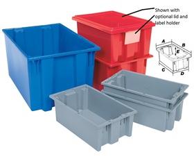 NEST AND STACK TOTES LABEL HOLDERS