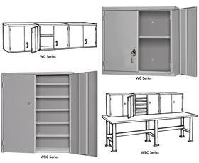 WALL / BENCH STORAGE CABINETS