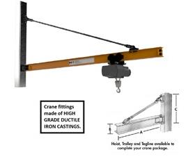 WALL BRACKET - TIE ROD JIB CRANE