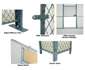 ACCESSORIES FOR WOVEN WIRE PARTITIONS
