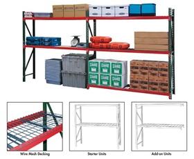 FastRak BULK STORAGE RACK UNITS WITH WIRE MESH DECKING