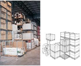 "TIER-RACK" DYNA PALLET STACKING FRAMES