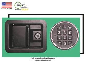 MEDICAL GAS STORAGE CABINET CASTERS & LOCK