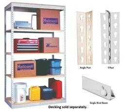 HALLOWELL RIVETWELL SHELVING WITH SINGLE RIVET BEAM