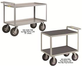 "CUSHION LOAD" SHELF TRUCKS
