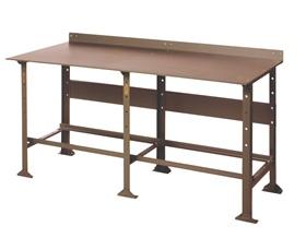 EXTRA HEAVY DUTY PLATE TOP WORK BENCH - STEEL DRAWER