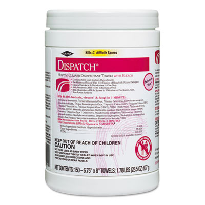 Clorox&reg; Healthcare&reg; Dispatch&reg; Hospital Cleaner Disinfectant Towels with Bleach