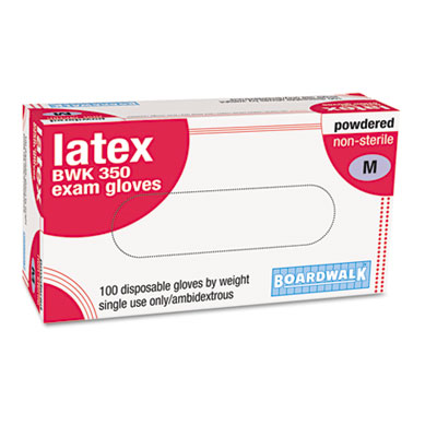 Boardwalk&reg; Powdered Latex Exam Gloves