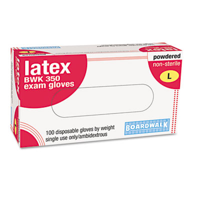 Boardwalk&reg; Powdered Latex Exam Gloves