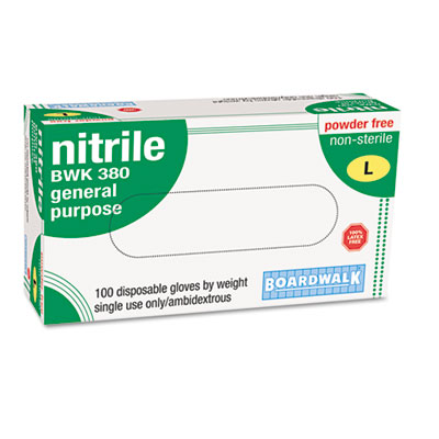 Boardwalk&reg; Disposable General-Purpose Nitrile Gloves