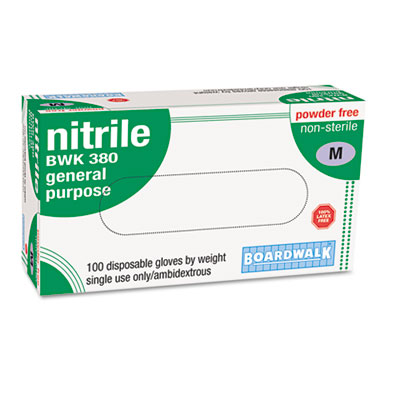 Boardwalk&reg; Disposable General-Purpose Nitrile Gloves