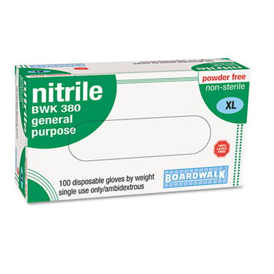 Boardwalk&reg; Disposable General-Purpose Nitrile Gloves