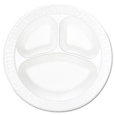 Dart&reg; Concorde&reg; Non-Laminated Foam Dinnerware